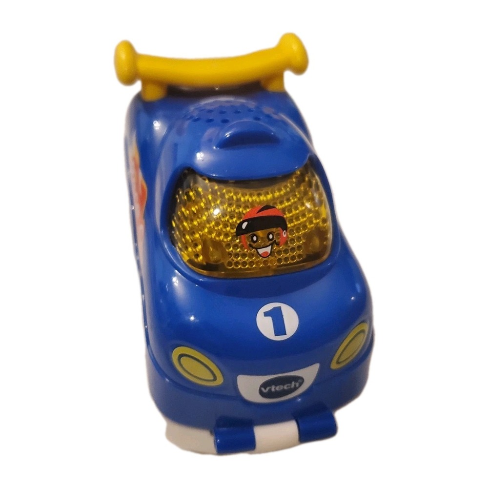 Vtech Go Go Smart Wheels Press & Race Blue Car Lights Sounds Tested